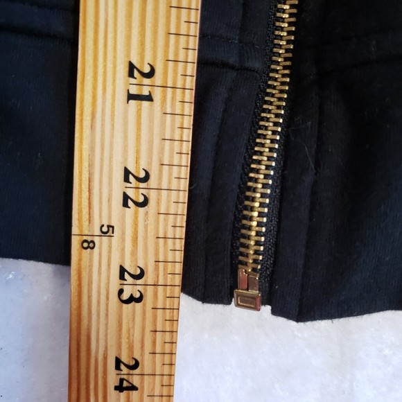 Relaxed by Charter Club Jacket Womens Medium Gold Full Zip Front Pockets Black - Picture 5 of 9